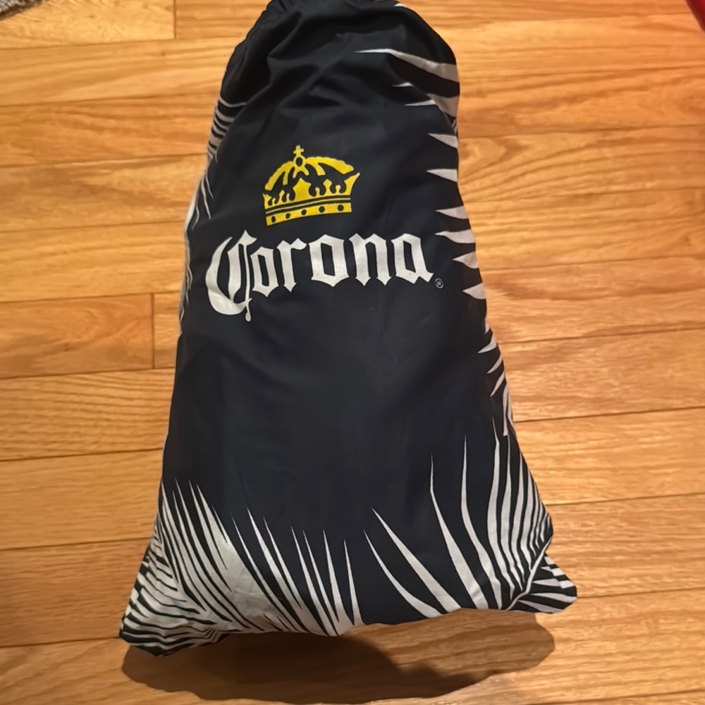 Corona Drawstring Bag with Palm Design